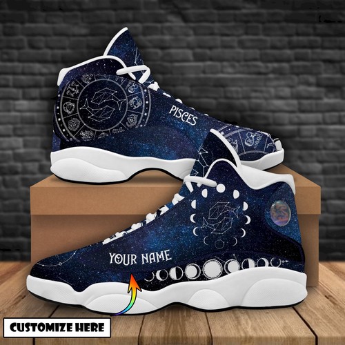 Tubopro Pisces Zodiac AJ13 Sneakers Shoes For Men And Women