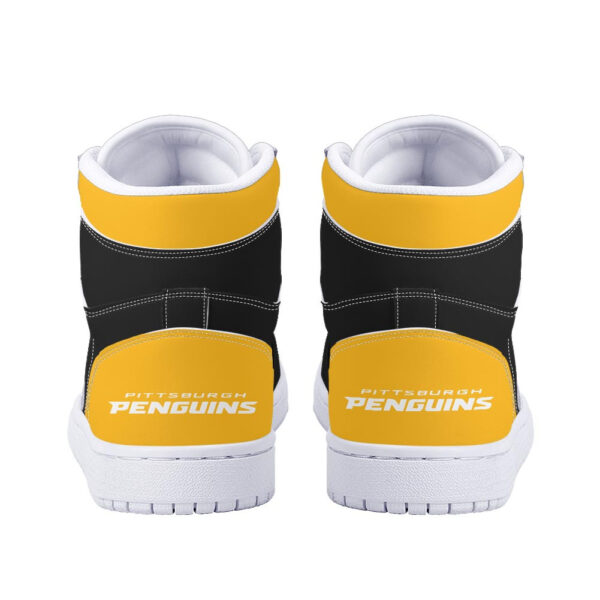 Tubopro Pittsburgh Penguins AJ1 High Sneakers Shoes For Men And Women - Image 4
