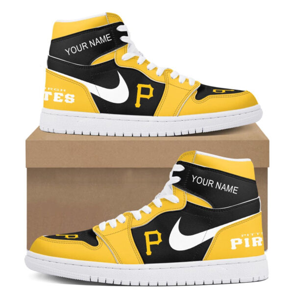 Tubopro Pittsburgh Pirates AJ1 High Sneakers Shoes For Men And Women - Image 2