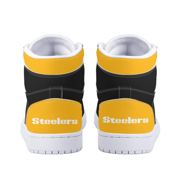 Tubopro Pittsburgh Steelers AJ1 High Sneakers Shoes For Men And Women - Image 4