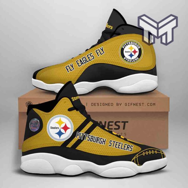 Tubopro Pittsburgh Steelers AJ13 Sneakers Shoes For Men And Women