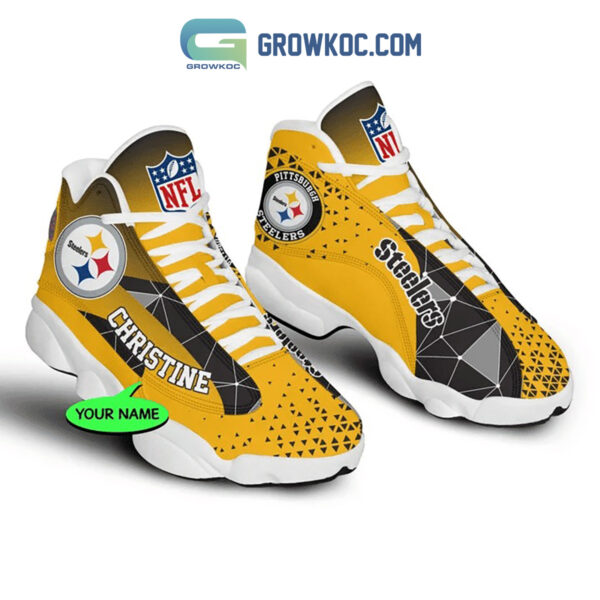 Tubopro Pittsburgh Steelers AJ13 Sneakers Shoes For Men And Women - Image 2