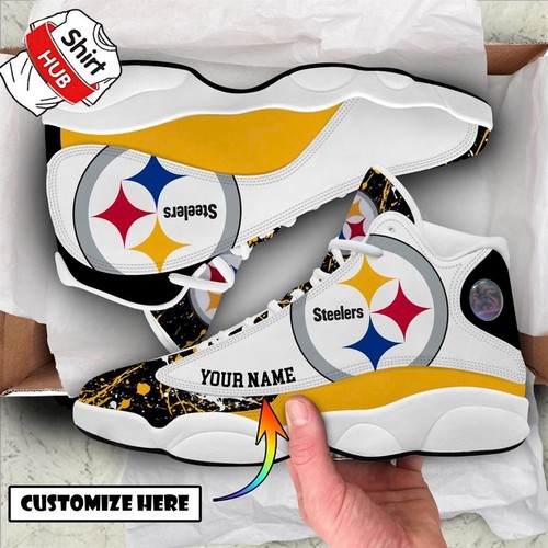 Tubopro Pittsburgh Steelers AJ13 Sneakers Shoes For Men And Women