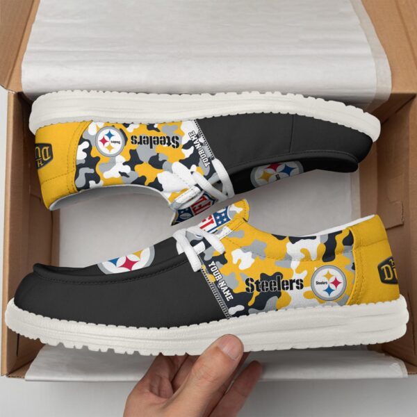 Tubopro Pittsburgh Steelers Hey Dude Shoes For Men And Women - Image 3