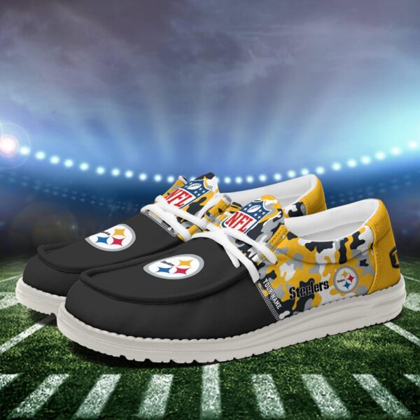 Tubopro Pittsburgh Steelers Hey Dude Shoes For Men And Women - Image 4