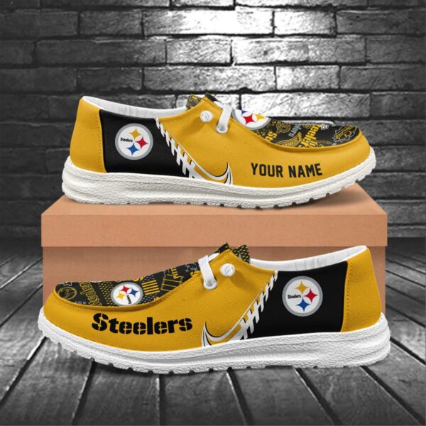 Tubopro Pittsburgh Steelers Hey Dude Shoes For Men And Women - Image 5
