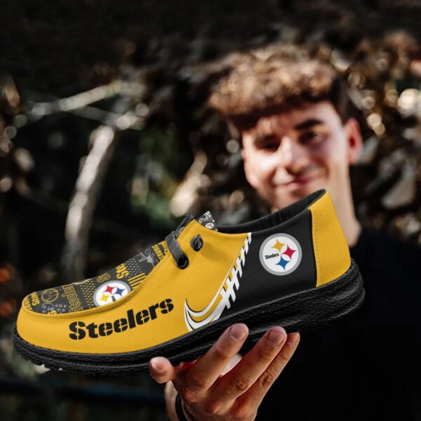 Tubopro Pittsburgh Steelers Hey Dude Shoes For Men And Women - Image 4
