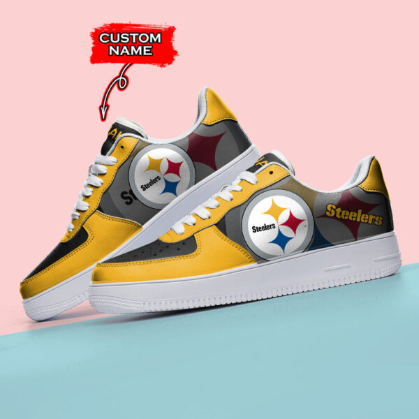 Tubopro Pittsburgh Steelers NFL Air Low-Top Sneakers Shoes For Men And Women - Image 3