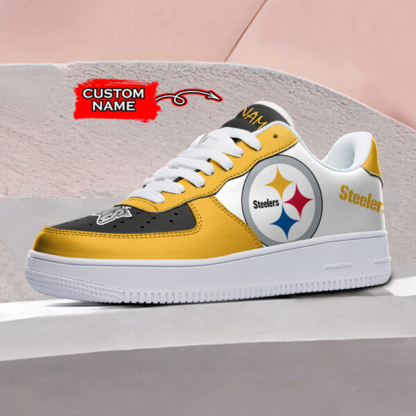 Tubopro Pittsburgh Steelers NFL Air Low-Top Sneakers Shoes For Men And Women - Image 2