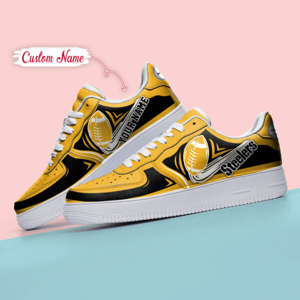 Tubopro Pittsburgh Steelers NFL Air Low-Top Sneakers Shoes For Men And Women - Image 4