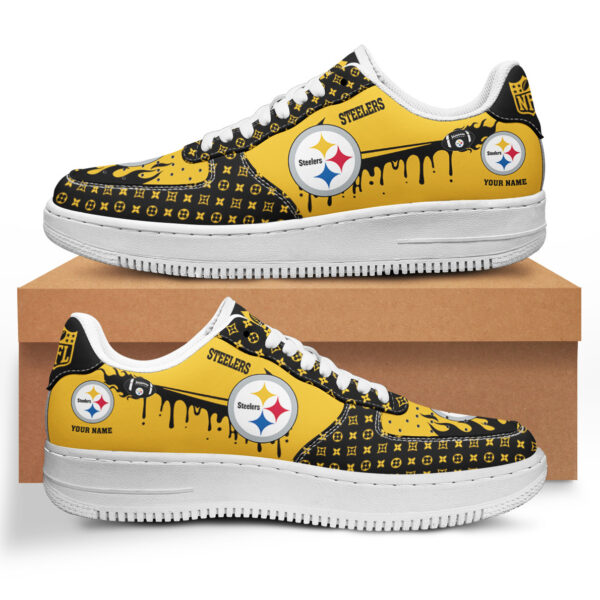 Tubopro Pittsburgh Steelers NFL Air Low-Top Sneakers Shoes For Men And Women