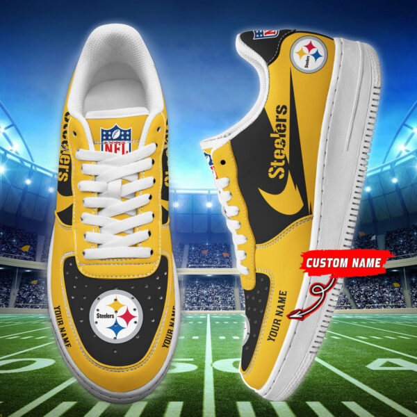 Tubopro Pittsburgh Steelers NFL Air Low-Top Sneakers Shoes For Men And Women