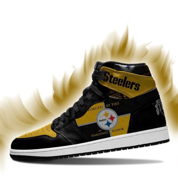 Tubopro Pittsburgh Steelers NFL AJ1 High Sneakers Shoes For Men And Women
