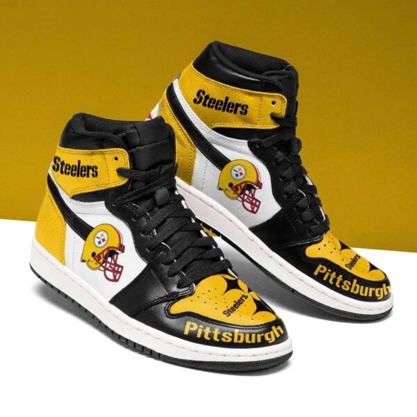 Tubopro Pittsburgh Steelers NFL AJ1 High Sneakers Shoes For Men And Women
