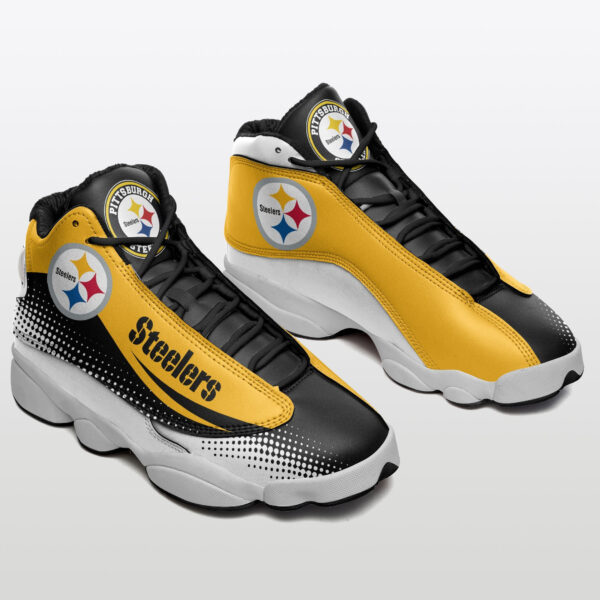 Tubopro Pittsburgh Steelers NFL AJ13 Sneakers Shoes For Men And Women - Image 2