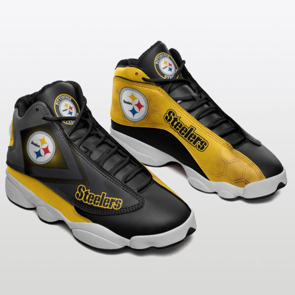 Tubopro Pittsburgh Steelers NFL AJ13 Sneakers Shoes For Men And Women - Image 2