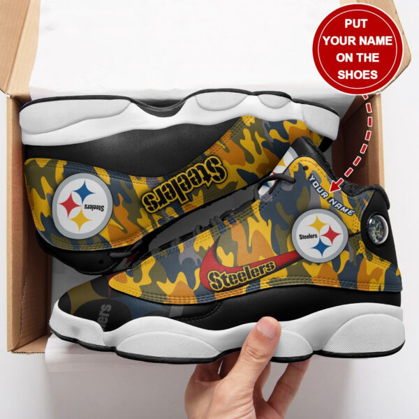 Tubopro Pittsburgh Steelers NFL AJ13 Sneakers Shoes For Men And Women - Image 2