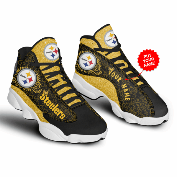 Tubopro Pittsburgh Steelers NFL AJ13 Sneakers Shoes For Men And Women - Image 2