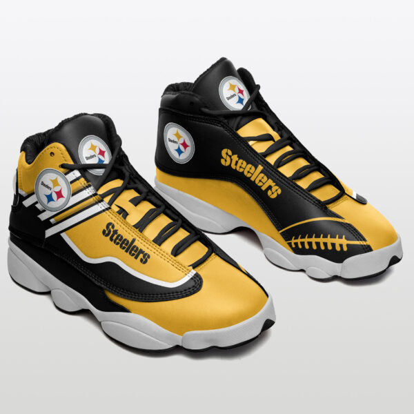 Tubopro Pittsburgh Steelers NFL AJ13 Sneakers Shoes For Men And Women - Image 2