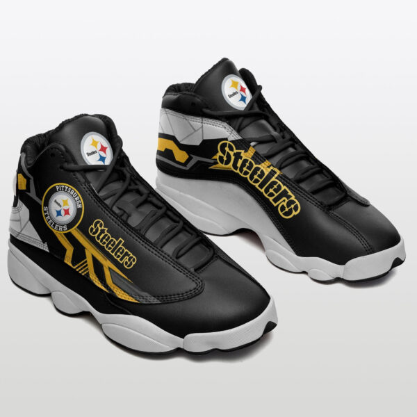 Tubopro Pittsburgh Steelers NFL AJ13 Sneakers Shoes For Men And Women - Image 2