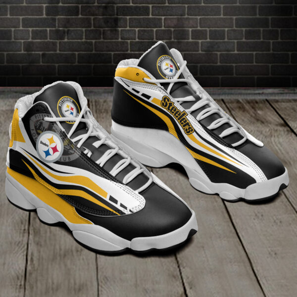 Tubopro Pittsburgh Steelers NFL AJ13 Sneakers Shoes For Men And Women - Image 2