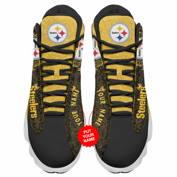 Tubopro Pittsburgh Steelers NFL AJ13 Sneakers Shoes For Men And Women - Image 3
