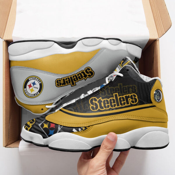 Tubopro Pittsburgh Steelers NFL AJ13 Sneakers Shoes For Men And Women - Image 2