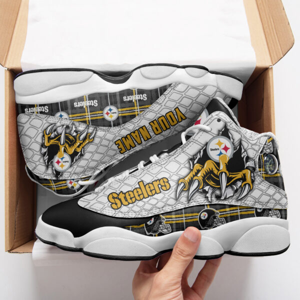 Tubopro Pittsburgh Steelers NFL AJ13 Sneakers Shoes For Men And Women - Image 2