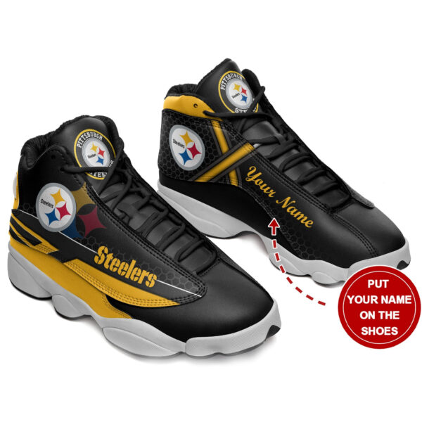 Tubopro Pittsburgh Steelers NFL AJ13 Sneakers Shoes For Men And Women - Image 2