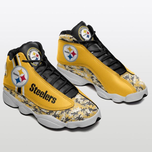 Tubopro Pittsburgh Steelers NFL AJ13 Sneakers Shoes For Men And Women - Image 2
