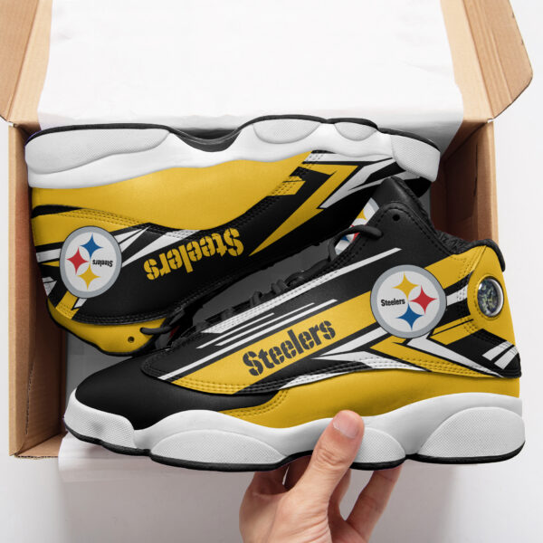 Tubopro Pittsburgh Steelers NFL AJ13 Sneakers Shoes For Men And Women - Image 3