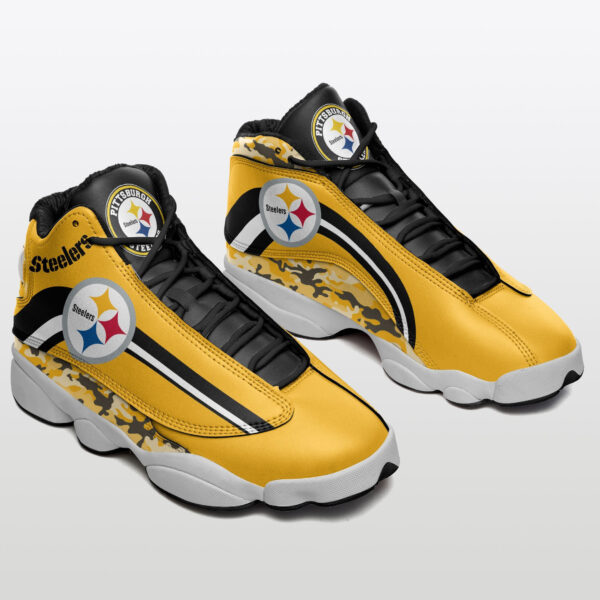 Tubopro Pittsburgh Steelers NFL AJ13 Sneakers Shoes For Men And Women - Image 2