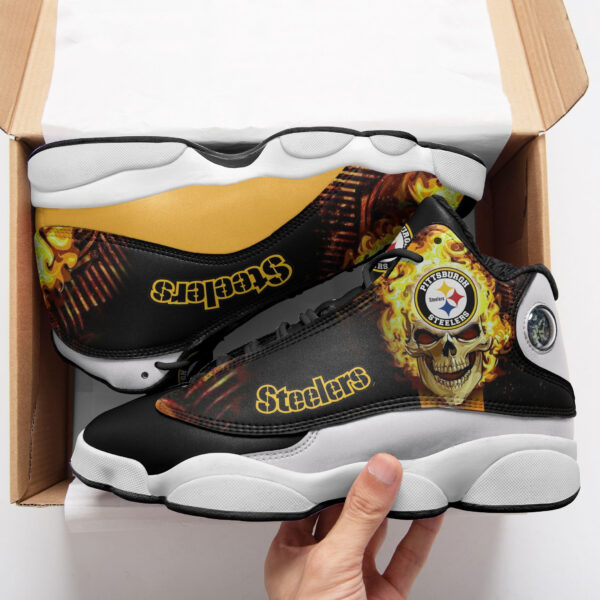 Tubopro Pittsburgh Steelers NFL AJ13 Sneakers Shoes For Men And Women - Image 2
