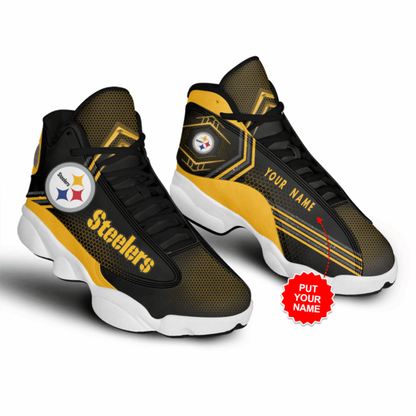 Tubopro Pittsburgh Steelers NFL AJ13 Sneakers Shoes For Men And Women - Image 2
