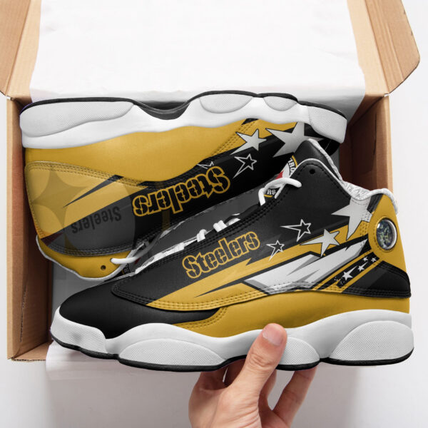 Tubopro Pittsburgh Steelers NFL AJ13 Sneakers Shoes For Men And Women - Image 2