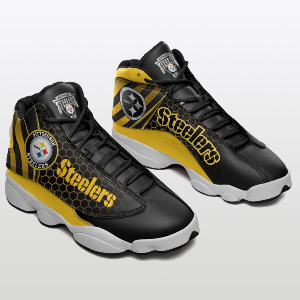 Tubopro Pittsburgh Steelers NFL AJ13 Sneakers Shoes For Men And Women - Image 2