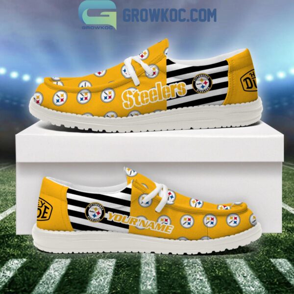 Tubopro Pittsburgh Steelers Personalized Hey Dude Shoes For Men And Women - Image 3