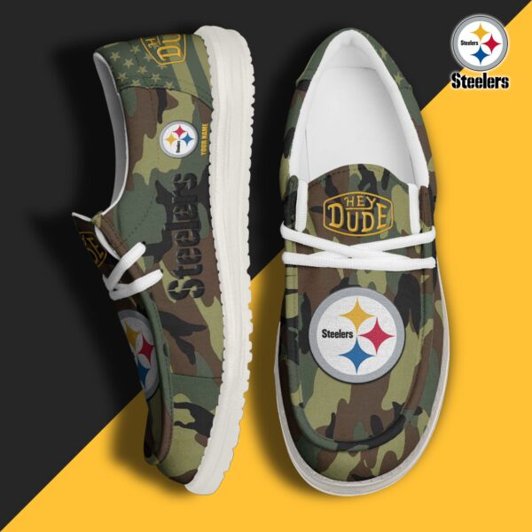 Tubopro Pittsburgh Steelers Personalized Hey Dude Shoes For Men And Women