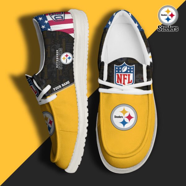 Tubopro Pittsburgh Steelers Personalized Hey Dude Shoes For Men And Women