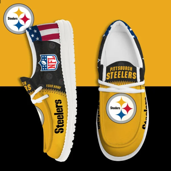 Tubopro Pittsburgh Steelers Personalized Hey Dude Shoes For Men And Women