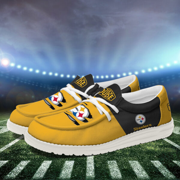 Tubopro Pittsburgh Steelers Personalized Hey Dude Shoes For Men And Women - Image 2