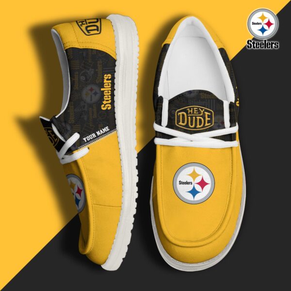 Tubopro Pittsburgh Steelers Personalized Hey Dude Shoes For Men And Women