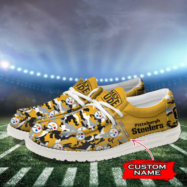 Tubopro Pittsburgh Steelers Personalized Hey Dude Shoes For Men And Women - Image 3