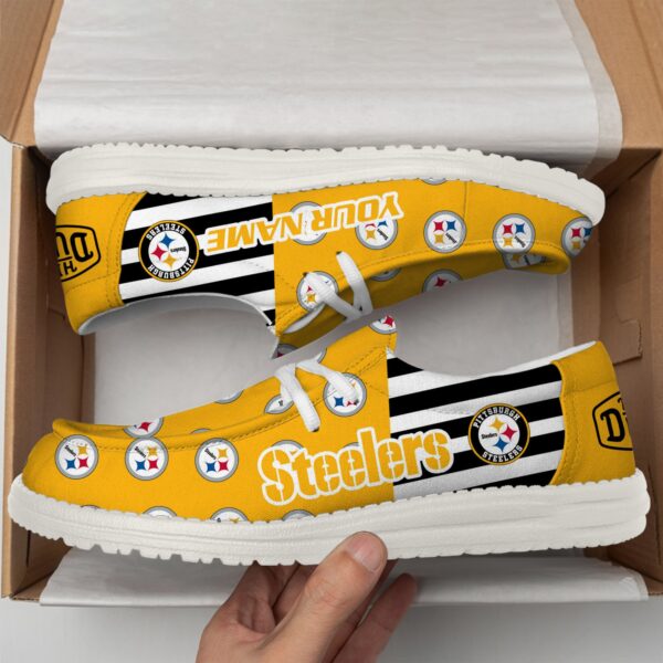 Tubopro Pittsburgh Steelers Personalized Hey Dude Shoes For Men And Women