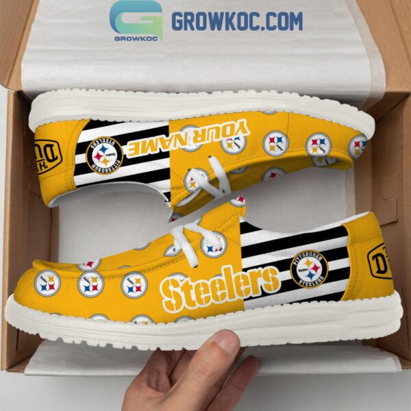 Tubopro Pittsburgh Steelers Personalized Hey Dude Shoes For Men And Women