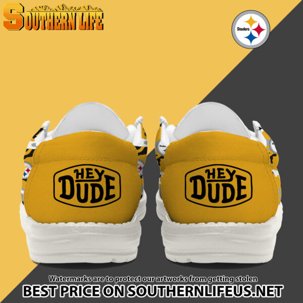 Tubopro Pittsburgh Steelers Personalized Hey Dude Shoes For Men And Women - Image 3