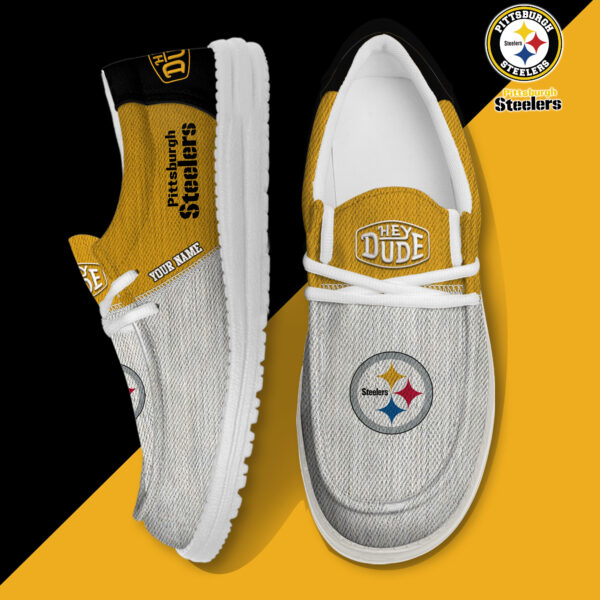 Tubopro Pittsburgh Steelers Personalized Hey Dude Shoes For Men And Women