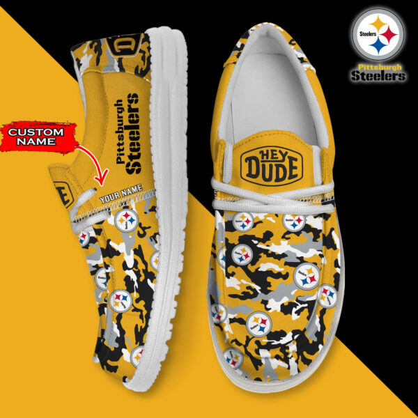 Tubopro Pittsburgh Steelers Personalized Hey Dude Shoes For Men And Women