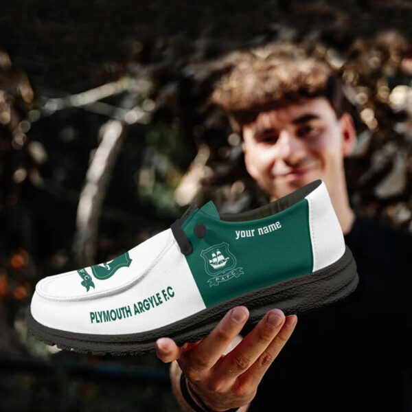 Tubopro Plymouth Argyle F.C Personalized Hey Dude Shoes For Men And Women - Image 4