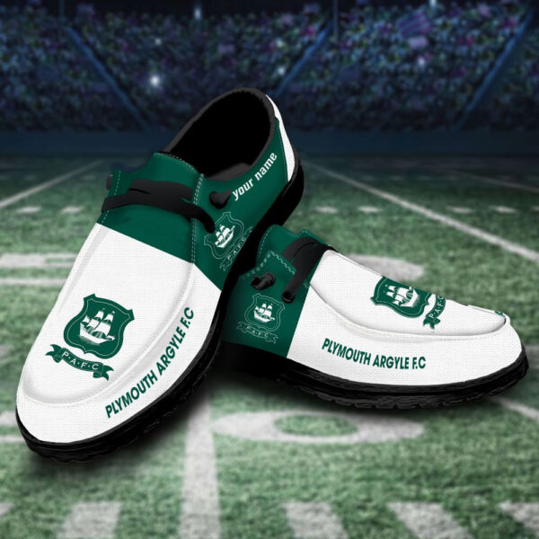 Tubopro Plymouth Argyle F.C Personalized Hey Dude Shoes For Men And Women - Image 3